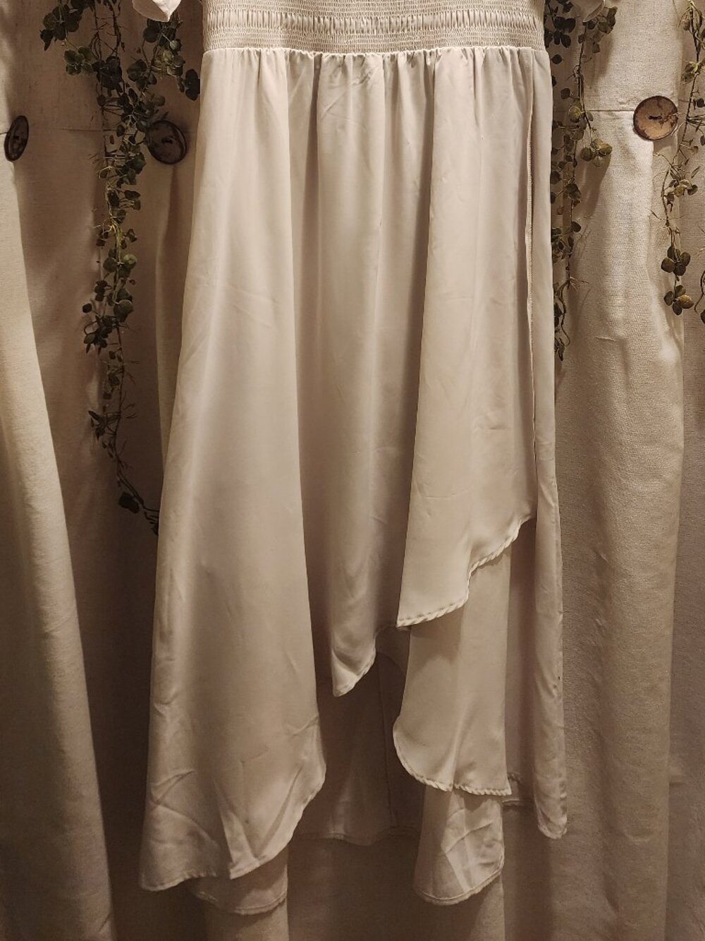 Maxi dress with high low hemline